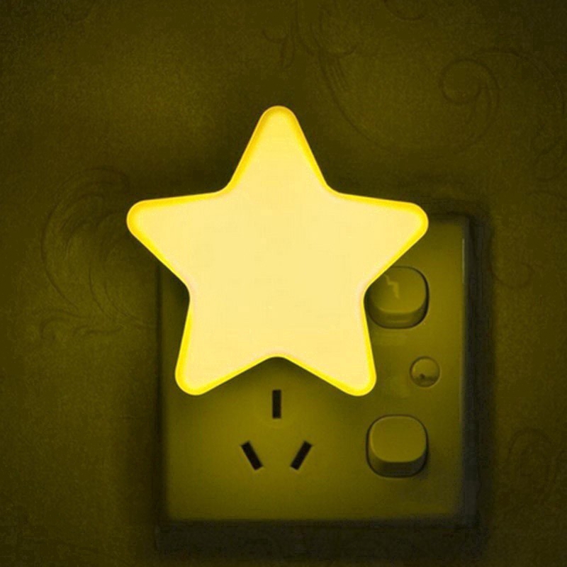 Đèn LED cảm biến cắm tường hình ngôi sao trang trí phòng ngủ cho bé
