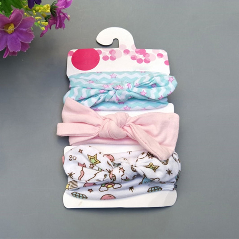 Bộ 3 băng đô phối nơ phong cách thời trang cho trẻ em