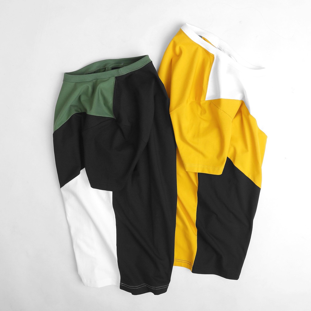 Áo phông nam cá tính phối màu vải co giãn 4 chiều DILANO AT01 | BigBuy360 - bigbuy360.vn