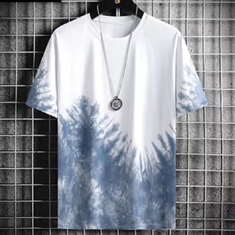 Bộ Đồ Thể Thao Áo Thun Cổ Thuyền Dáng Rộng In Họa Tiết Thời Trang Mùa Hè Hàn Quốc Cho Nam Cỡ Lớn [M-3XL]