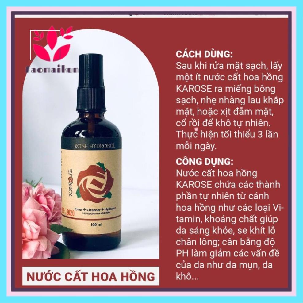 Nước hoa hồng Karose Hydrosol toner 100% nguyên chất, không gây kích ứng x | BigBuy360 - bigbuy360.vn