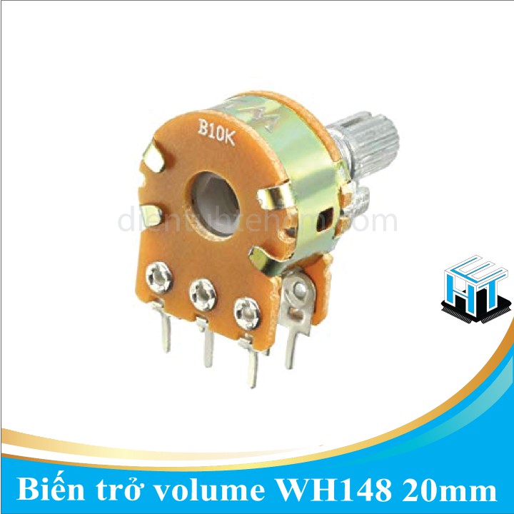 Biến trở volume / Chiết áp đôi WH148 20mm