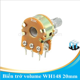 1 cái Biến trở volume / Chiết áp đôi WH148 dài 20mm