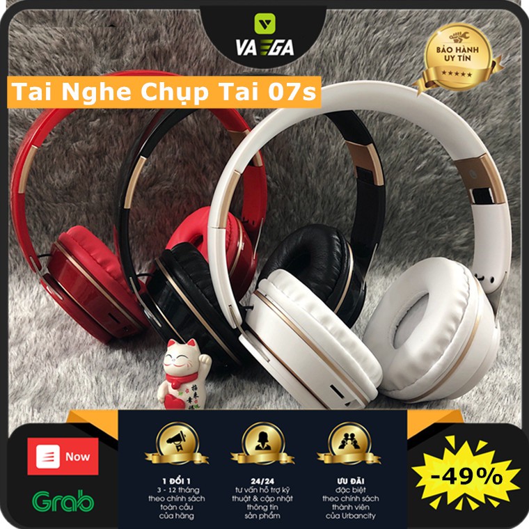 【VaeGa】Tai Nghe Chụp Tai 07S Kết Nối Bluetooth 5.0 Có Micro -  Thiết Kế Thể Thao Và Phụ Kiện