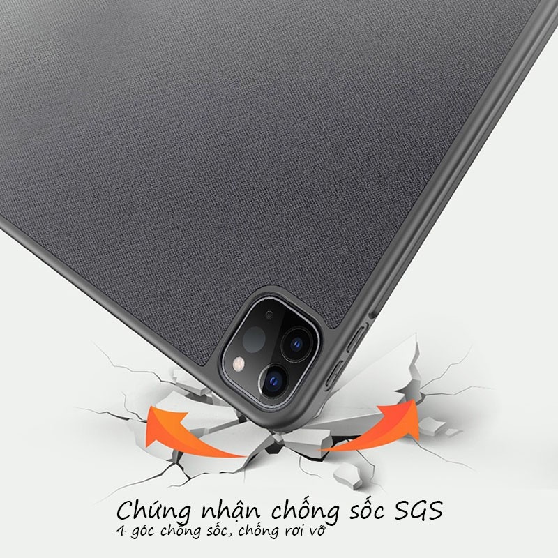 Ốp lưng Dux Ducis iPad Pro 12.9 inch  Chống sốc, Kiểu bao da