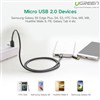 Cáp USB ra Micro USB và Type-C dài 1,5m chính hãng Ugreen 30177