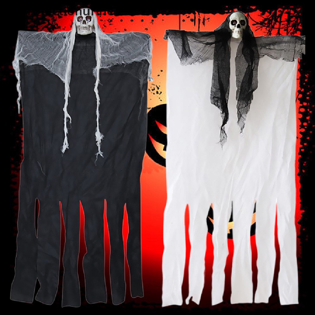 Bộ Xương Trắng Đen Treo Trang Trí Halloween 100cm PR3VN 2020