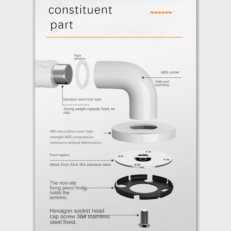 Thanh Cân Bằng Gắn Vòi Hoa Sen Dày Dặn Tiện Dụng Cho Phòng Tắm