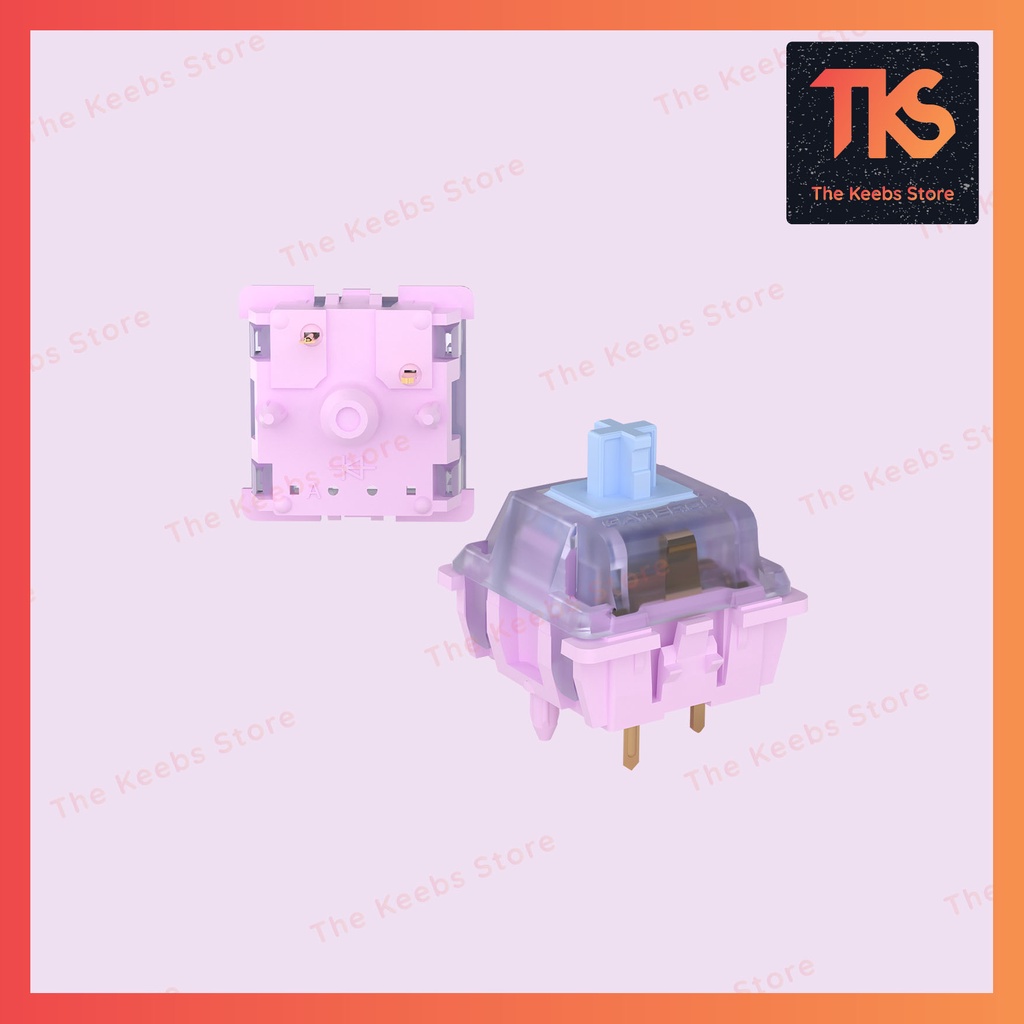 Switch Gateron Unicorn | Linear 63.5g | Công tắc phím cơ | TKS