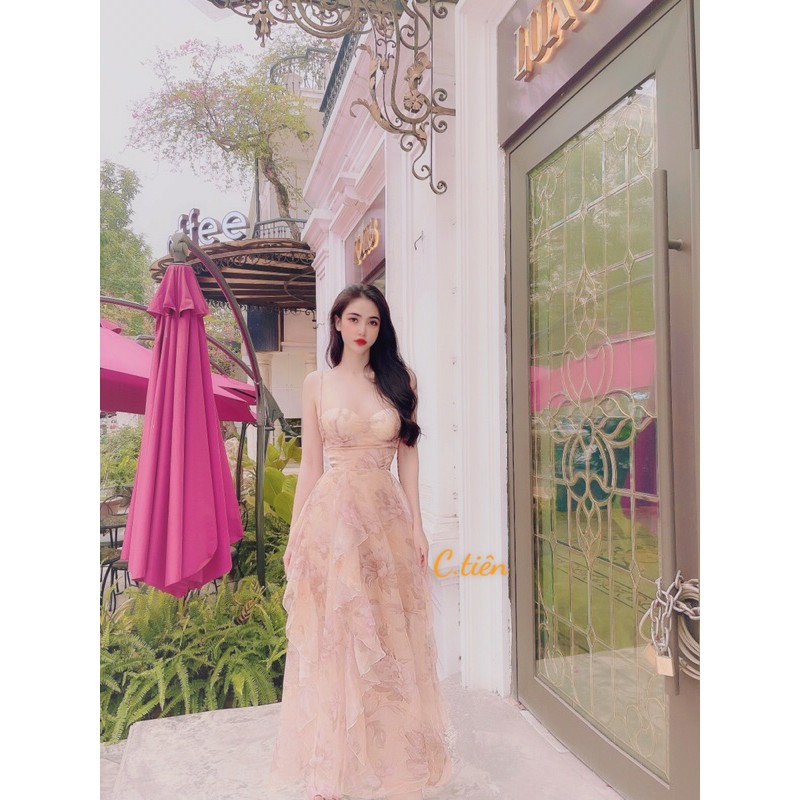 Đầm maxi tơ bèo