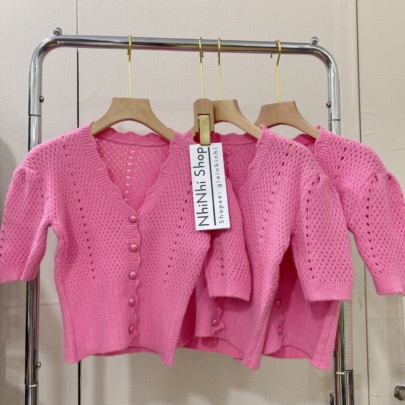 Xả hàng - Áo len hồng cúc ngọc siêu xinh AL9010 - NhiNhi Shop | WebRaoVat - webraovat.net.vn