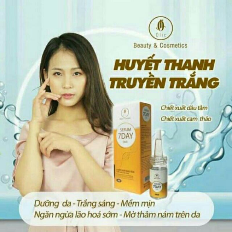 (Có tem, thẻ bảo hành) SERUM 7 DAY OLIC TRẮNG DA