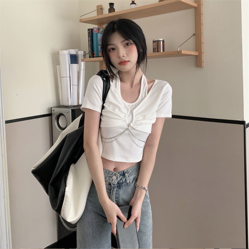 Áo Thun NgắN Tay Giả Hai LớP ThờI Trang Cho Nữ JL-TX-336