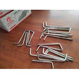 Bộ 10 con vít L móc màn 8mm-10mm kèm nở nhựa