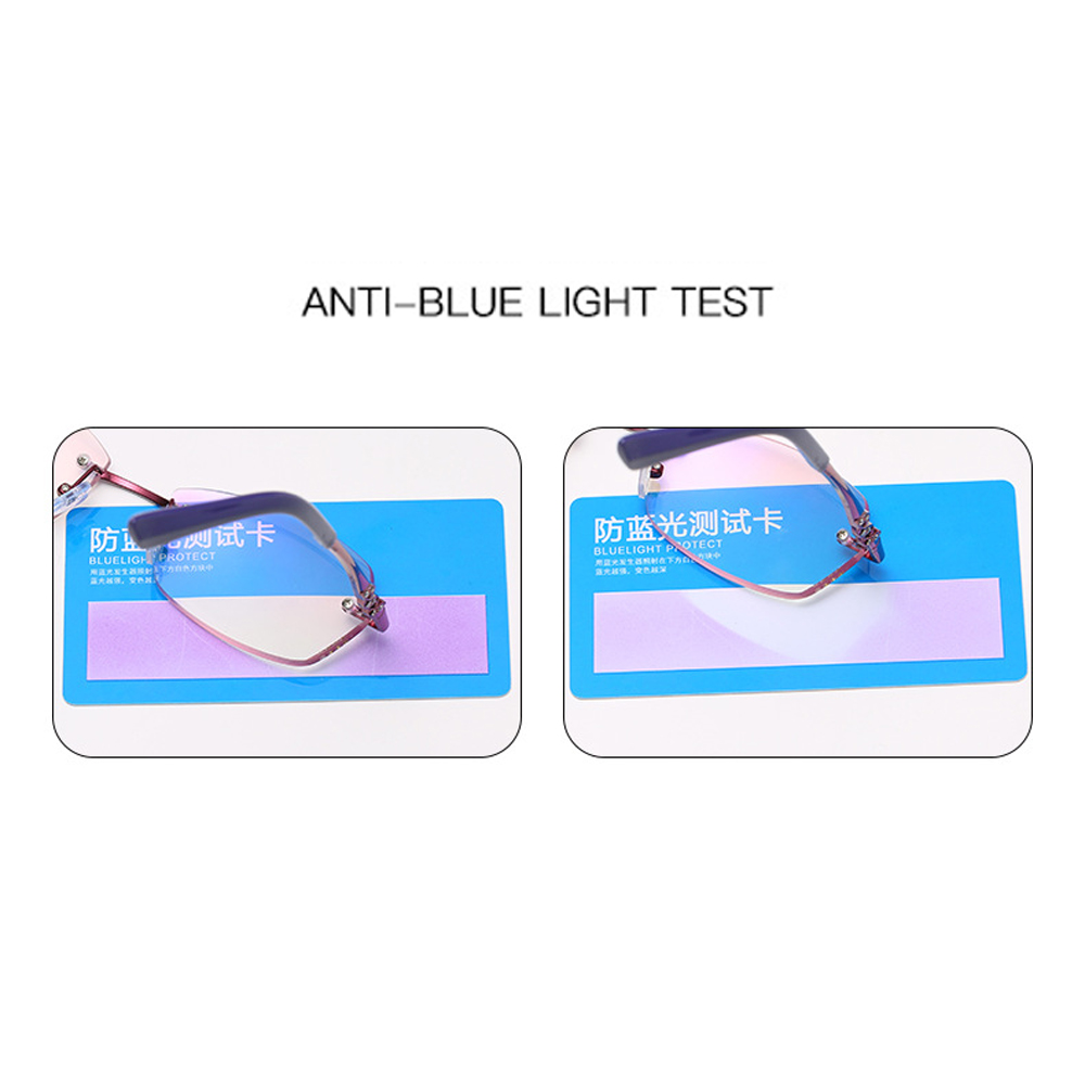 💜LAYOR💜 Luxury Anti Blue Light Reading Glasses Radiation Protection Metal Frame Eyewear Presbyopic Eyeglasses Anti-UV Women Fashion Transparent Anti-fatigue Computer...