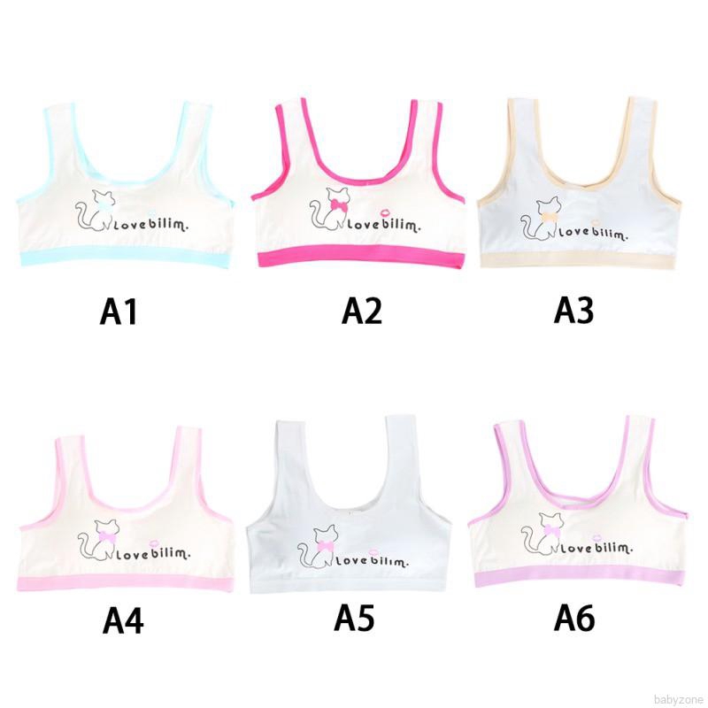 Áo lót không gọng có mút đệm thoải mái cho bé gái 8-14 Tuổi