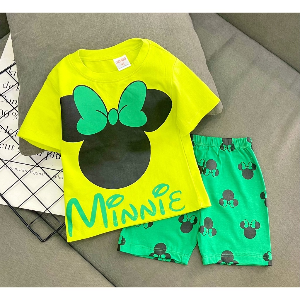 Đồ bộ bé gái 23-42kg phom rộng thoải mái thun cotton 4 chiều co giãn mạnh đồ bộ trẻ em