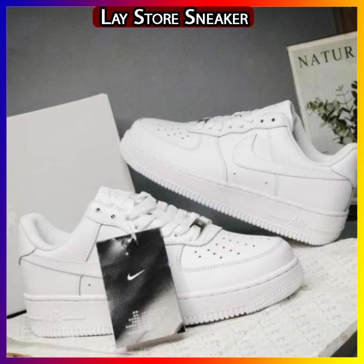 Giày thể thao AF1 trắng  Giày air force 1 nam nữ siêu hot dễ phối đồ -LAYST