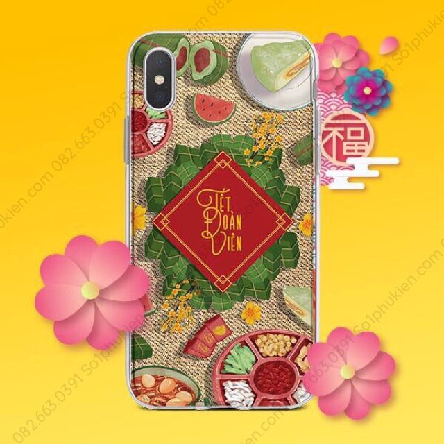Ốp lưng dẻo in hình Tết Đoàn Viên dành cho các dòng Samsung, Oppo, Vsmart, Vivo