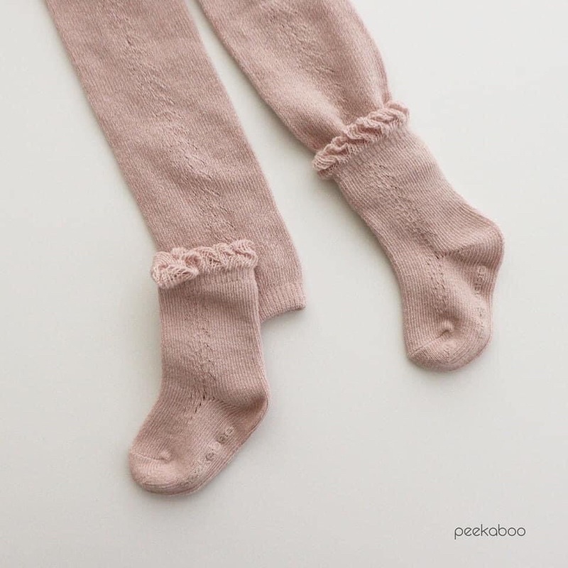 Peekaboo set quần legging và tất rời han quốc