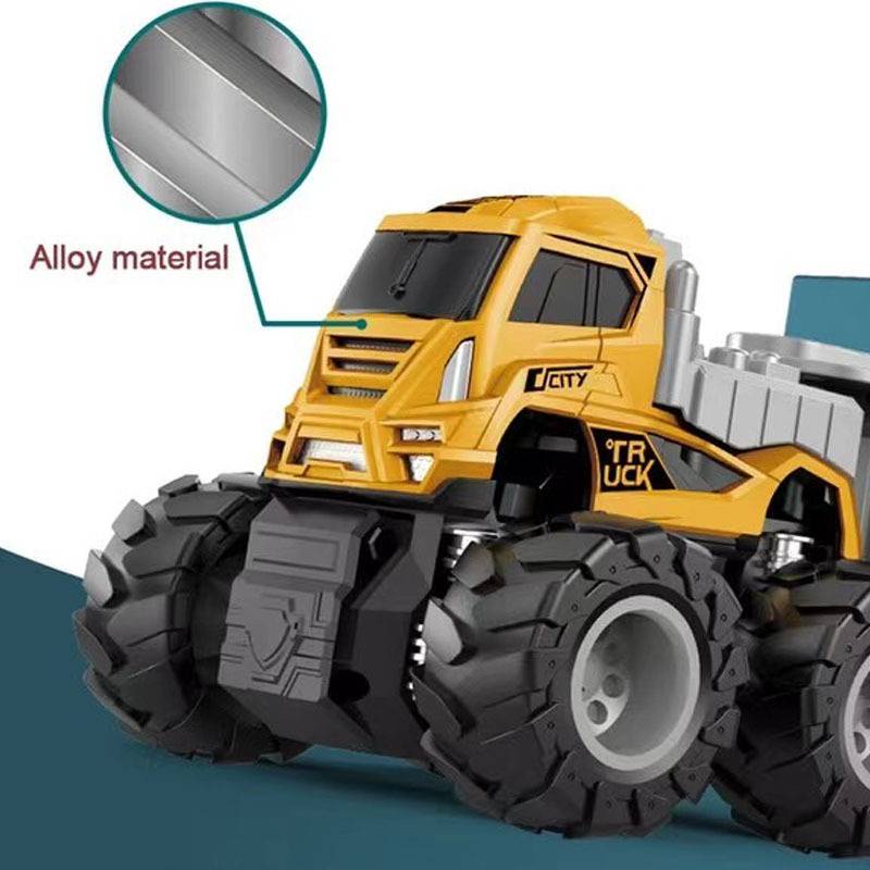 Mô Hình Xe Container Đồ Chơi Bằng Hợp Kim Cho Bé