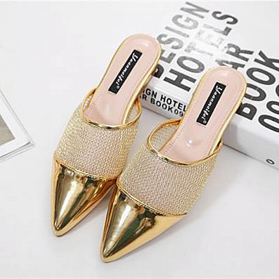 Thời Trang Dép Nữ Đế Bằng Trong Suốt Size 35-40