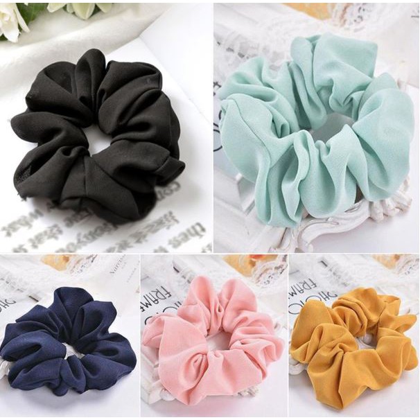 Cột Tóc Scrunchies Nhiều Màu ( hình thật ảnh cuối)