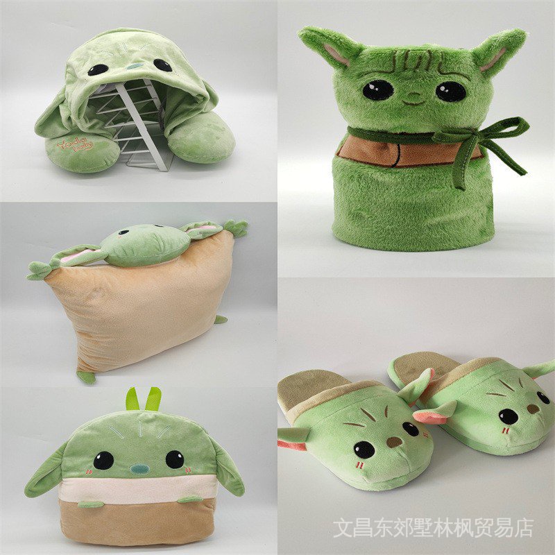 Mới Bộ Chăn Và Balo Đi Học Vải Nhung Hình Baby Yoda Baby Yoda Merchandise Yoda Cho Bé