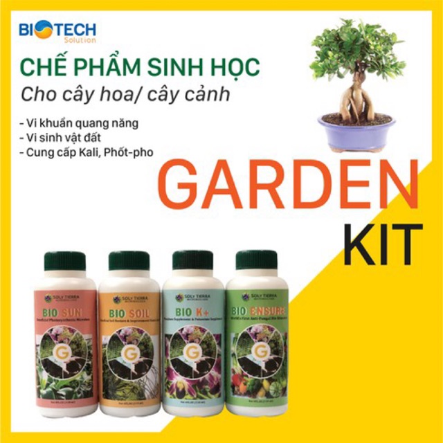 GARDEN KIT Bộ chế phẩm sinh học toàn diện cho hoa và cây cảnh