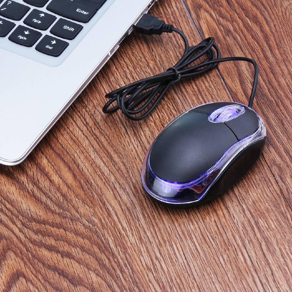 Chuột vi tính 3D USB 1200 Dpi chất lượng cao tiện dụng Gaming Led Mouse