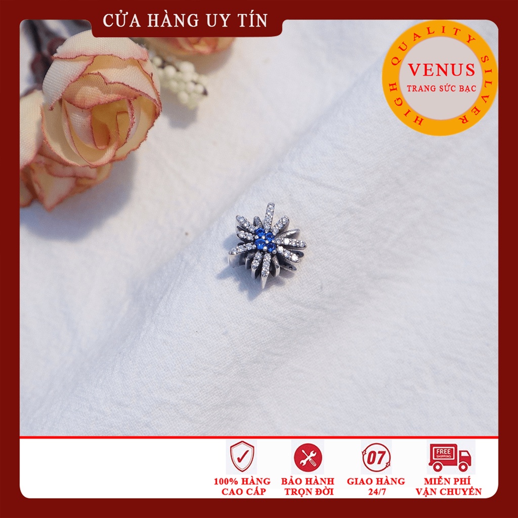 [Charm bạc 925 cao cấp] Charm bạc hình hoa tuyết- Mã sản phẩm VENUSPH