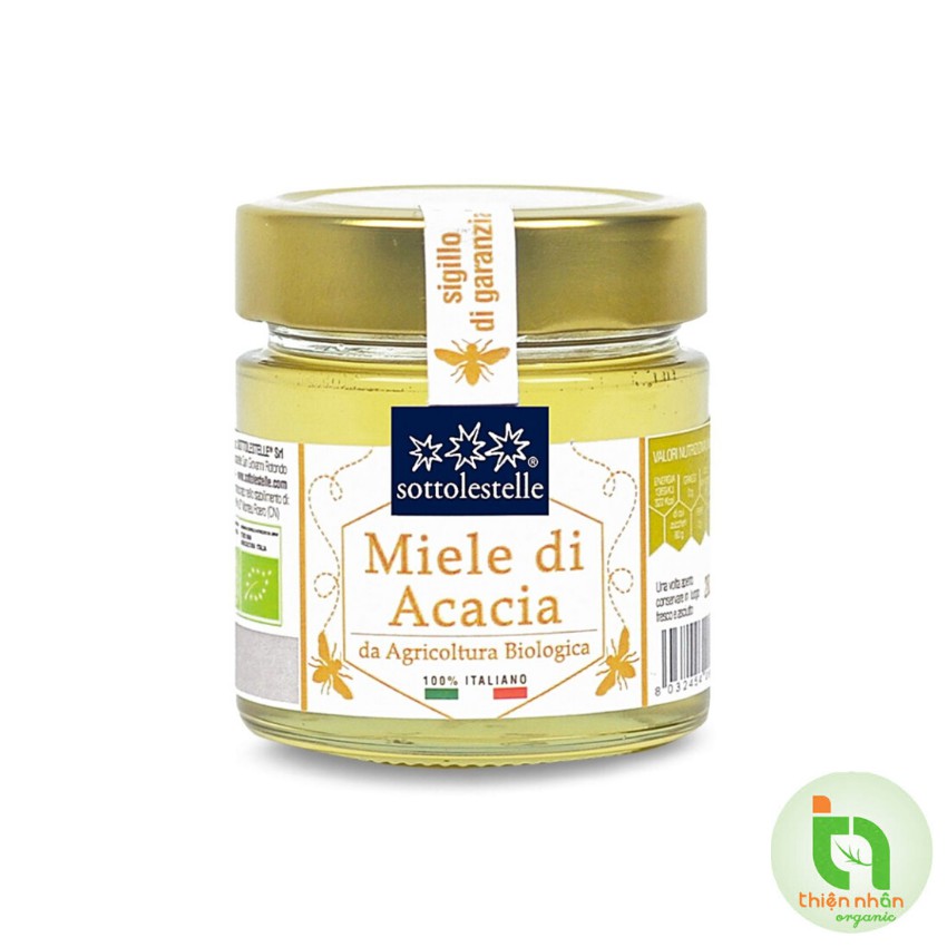 Mật ong hoa keo Acacia  hữu cơ Sottolestelle 280g