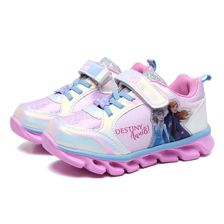 Giày phát sáng cho bé gái công chúa Elsa siêu nhẹ đi học, đi chơi