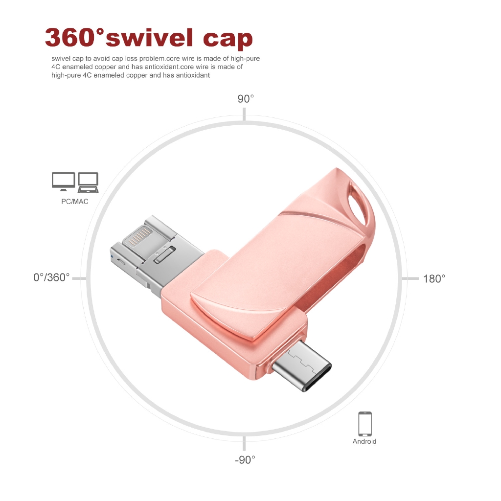 USB 3 trong 1 dung lượng 16gb 32gb 64gb 128gb 256gb 512gb Otg/Ipad/Type-C/Máy Tính | WebRaoVat - webraovat.net.vn