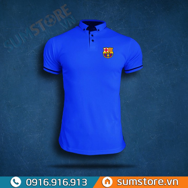 Áo thun Polo Nam Nữ Cổ bẻ Nhiều Màu - Dành cho fan CLB Barca 2019