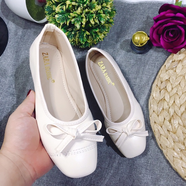 Giày búp vê nữ nơ nhỏ để bệt zra dễ đi mềm chân cực kì- Ảnh video thật | BigBuy360 - bigbuy360.vn