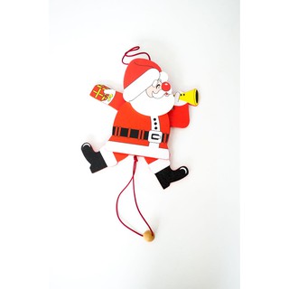 Ông già Noel bằng gỗ cử động được dùng cho trang trí nhà cửa