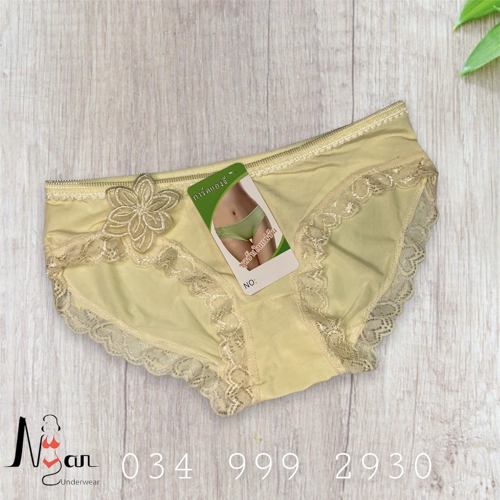 Quần lót nữ viền ren có hoa mã 9304 - NGAN HOUSE - CHUYÊN ĐỒ LÓT 🍑