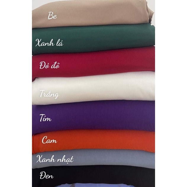 Vải thun cotton gân tăm