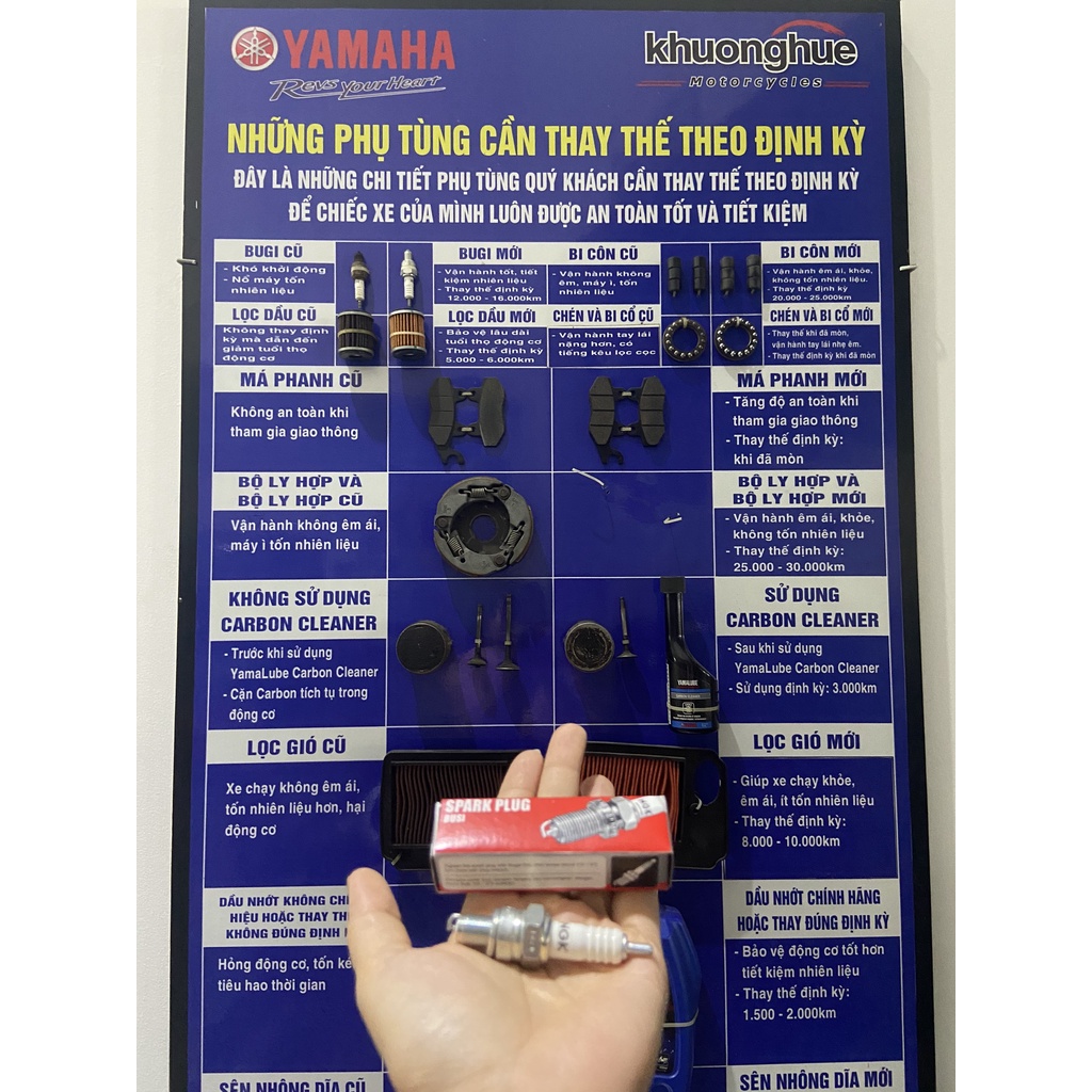 Bugi Sirius,Jupiter chính hãng Yamaha