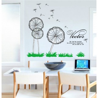 Decal trang trí Hoa Bồ Công Anh Vector