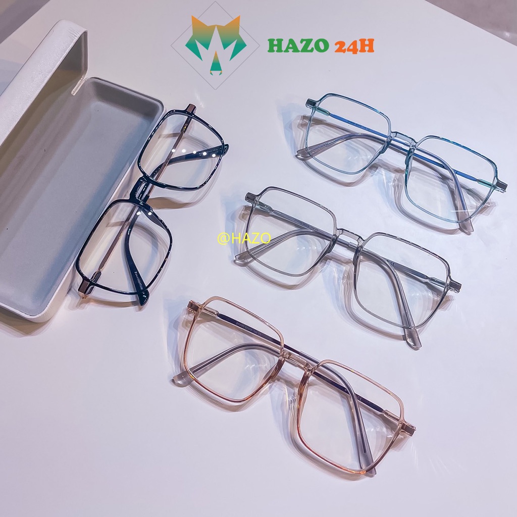 Mắt Kính Gọng Cận Form Vuông Lyly 618 Phong Cách Ulzzang Siêu Xinh - Hazo