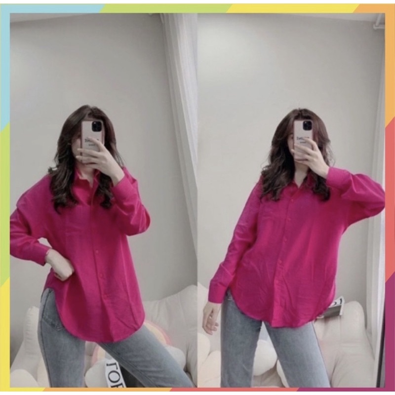 |pass| Sơmi hồng cánh sen