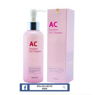 Sữa rửa mặt AC Sensitive Gel Cleanser Skinaz Hàn Quốc