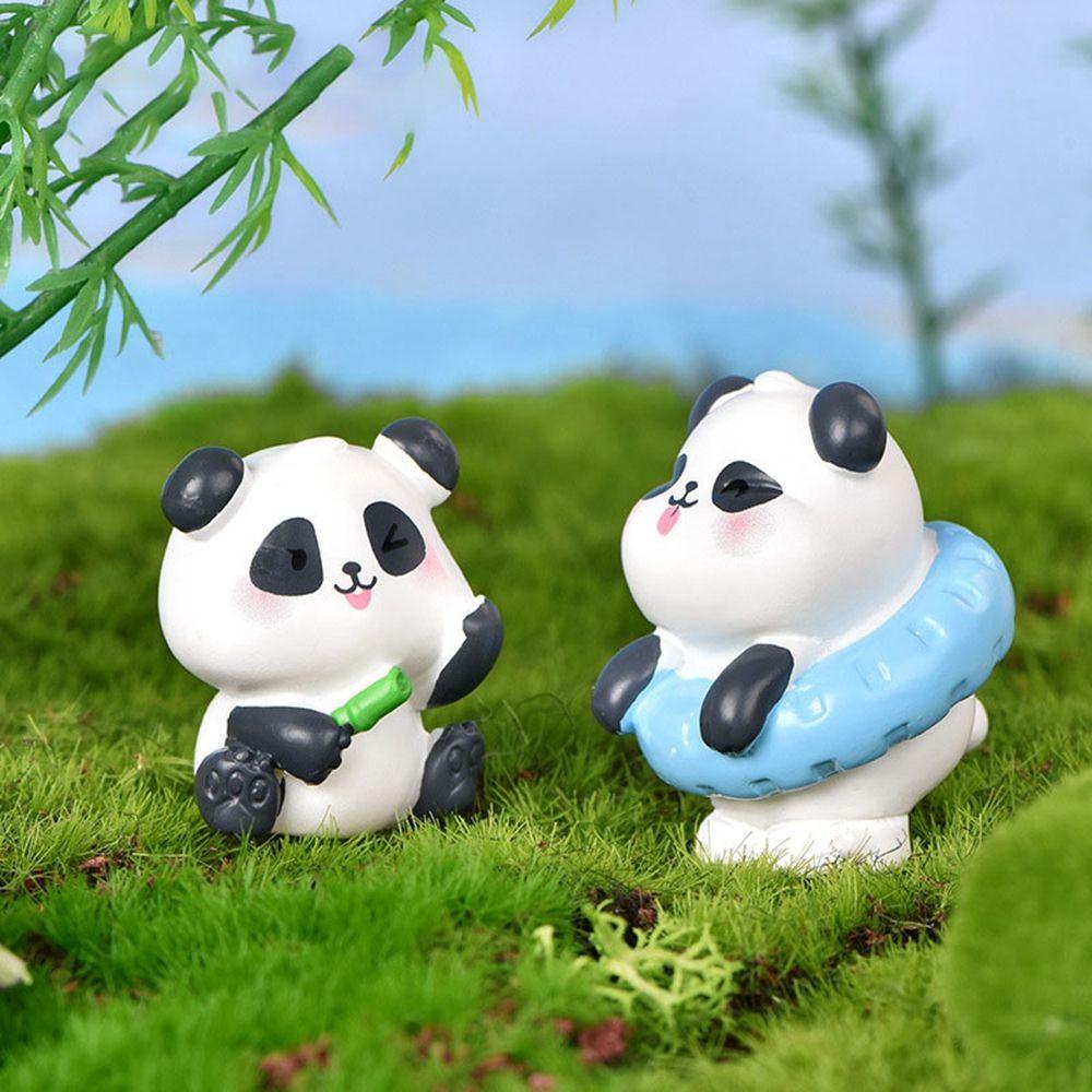 Mô Hình Gấu Trung Hoa Dễ Thương Dùng Trang Trí Vườn / Tiểu Cảnh DIY