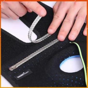 Đai đầu gối Aolikes hx 7908 có đệm hơi silicone thoáng khí bó ống khớp băng cuốn bảo vệ quấn gym yoga cầu lông