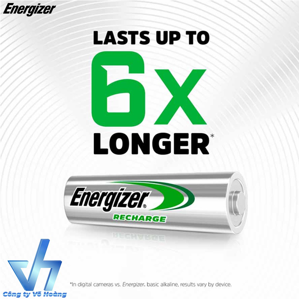 Bộ 4 pin sạc AA Energizer Recharge Extreme 2300mAh (Bạc)