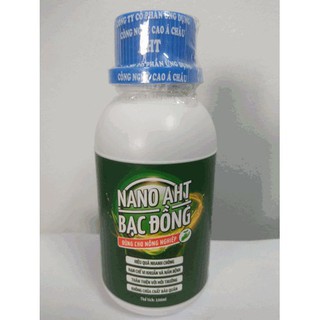 Nano AHT bạc đồng hạn chế vi khuẩn và nấm bệnh cho cây trồng - chai 100ml