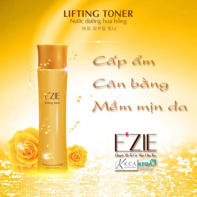 EZIE&lt;br&gt;Nước Dưỡng Hoa Hồng, Làm Sạch, Làm Trắng, Cải Thiện Nếp Nhăn