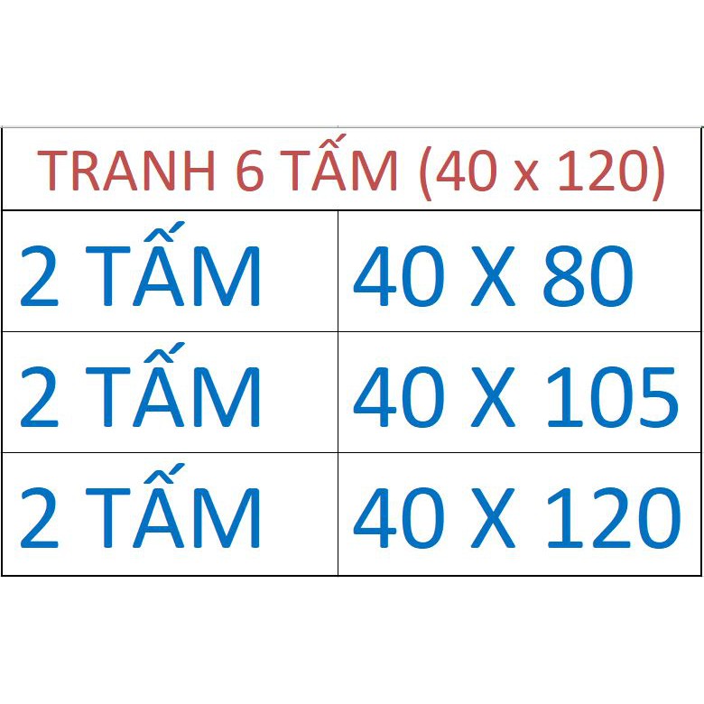 VNLOVE204 - Bộ 6 Tấm Tranh formex Phong Cảnh Sơn Thủy treo tường phòng khách ăn ngủ cầu thang trang trí đẹp nhà cửa